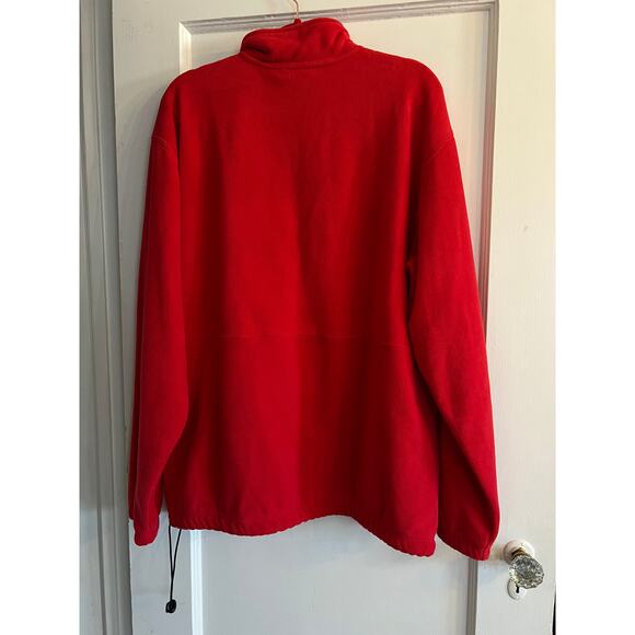 Disney Santa Hat Mickey Mouse Red Fleece Full Zip Mens Large NWT OS - Picture 4 of 8